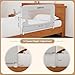 UWRVH Bed Rail for Toddlers 43in Folding Bed Rail,T-Shaped No-Drill Base with Safety Lock,Soft 3D Fabric,Baby Bed Rail Guard for Twin,Full,Queen,King Beds,Toddler Bed Rail Guard(Gray, 43