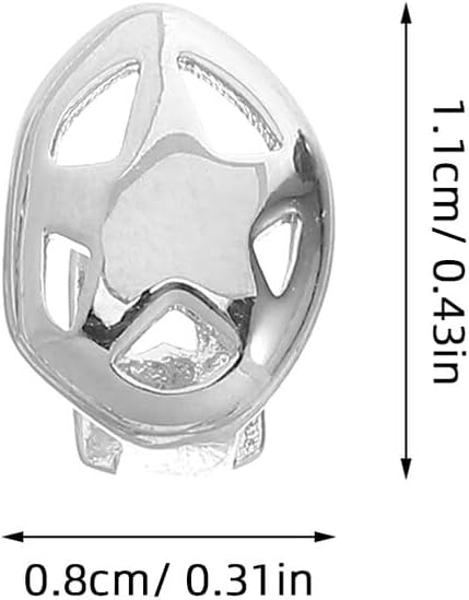 Operitacx Cross-themed Silver Hip Hop Teeth Grills Set Halloween Cosplay Rapper Tooth Jewelry for Women Silver Caps for Party Costume Accessories