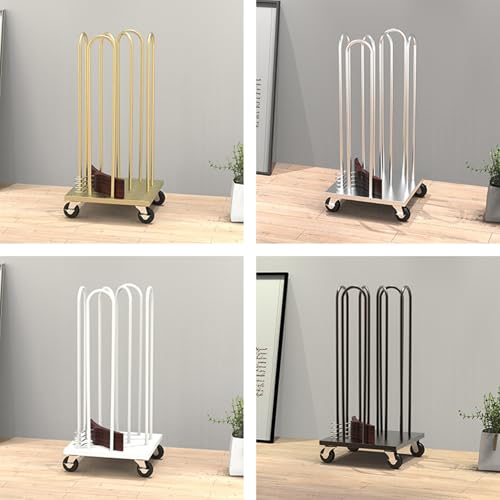 Étagère à cintres en métal à roulettes pour en finir avec le désordre dans le dressing - 5