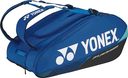 YONEX Tennis Badminton Racket Bag, Holds 9 Rackets, Cobalt Blue
