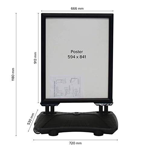 Plakatständer Display Sales Kundenstopper WindPro DIN A1 schwarz