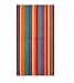 Cotton Craft - Oversized Jacquard Double Woven Velour Beach Towel 39x68 - Summer of Siam Multi Stripe - Thick Plush Luxurious Velour Pile - Highly absorbent