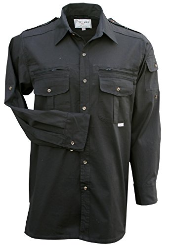 Foxfire Men's Long Sleeve Travel, Outdoor Hiking, or Safari Shirt for Travel, Action & Adventure, Regular & Tall, Cotton