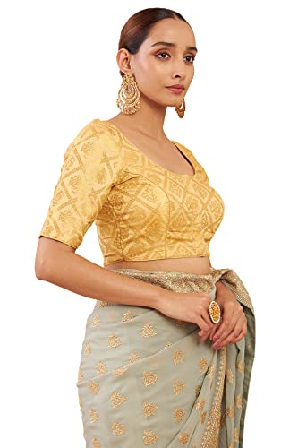 Image of Soch Women's Art Silk Floral Half Sleeve Regular Blouse Pack of 1