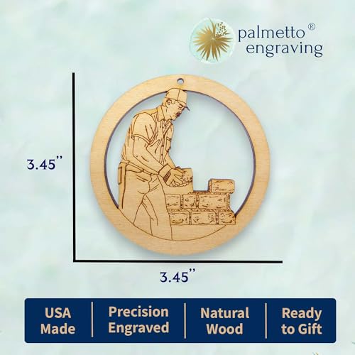Image of Personalized Brick and Stone Mason Ornament