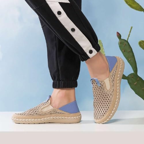 Men's Breathable Loafers Knit Lightweight Driving Shoes Slip-on Casual Walking Shoes for Men3