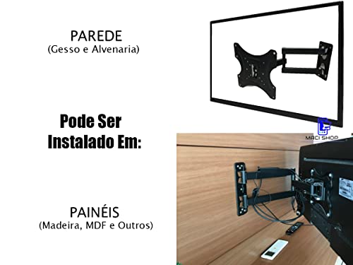 Suporte Articulado Para Tv 14'' A 42'' Samsung LG Sony Philco Yepp