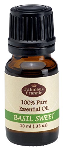 Fabulous Frannie Basil 100% Pure, Undiluted Essential Oil Therapeutic Grade - 10 ml. Great for Aromatherapy!