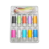 10 stück 4GB USB Stick 2.0 Speichersticks Bunt Memory Stick 4 GB 10er Pack DatenSpeicherung Tragbar Günstig Geschenk Pen Drive Mehrfarbige