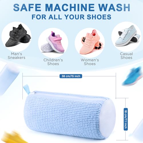 Bolsas de lavandería para tenis reutilizables con lavado protector azul 7