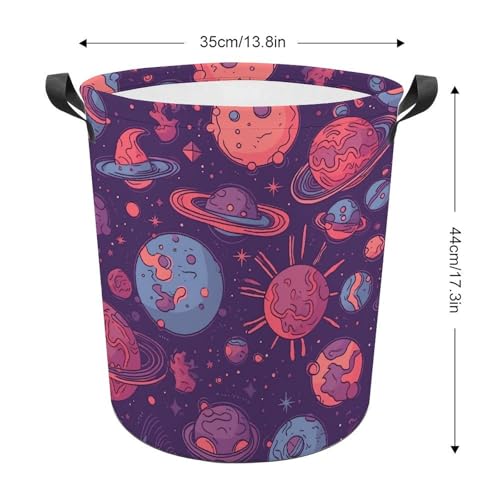 Panier à linge pliable planète pour résoudre le manque de rangement - 3