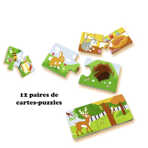 Ravensburger Jeu Educatif Où vivent Ils ? Découverte des Animaux Association logique Développement du langage A partir de 24037 - vue 4