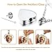QYH Custom Dog Urn Necklaces for Ashes - Personalized Pet Cremation Jewelry for Ashes with Picture Text, Pets Memorial Gifts for Loss of Cat