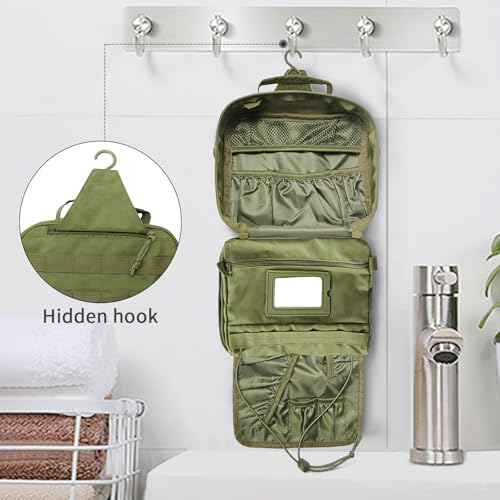 Image of Hanging Toiletry Bag for Men,Travel Toiletry Bag Organizer Dopp Kit