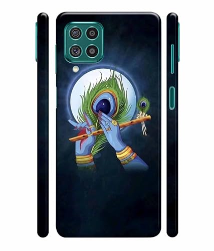 Image of Printed Hard Back Case Cover & Compatible for Samsung Galaxy F62 / Samsung Galaxy M62 | Krishna Vector Art (Multicolor) - D1200