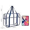 ONEGenug Grand Dégager Sac à cosmétiques Transparent Trousses de Toilette PVC épais Sac Transparent zippé Sac à Langer Sac de Plage #2