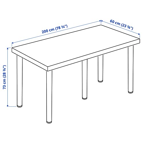 Bureau LAGKAPTEN/ADILS blanc 200x60 cm pour ne plus manquer de place