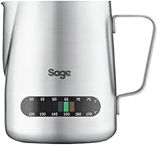 The Sage Temp Control Milk Jug, Brushed Stainless Steel, BES003UK