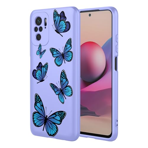 Coque Xiaomi Poco M5s et Redmi Note 10S antichoc protection silicone TPU souple violette