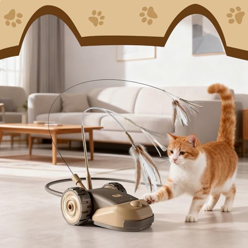 Jouet automatique pour chats voiture mobile électronique interactive exercice