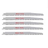 Arbeitslänge 220 mm 5 Stück Spezial Sägeblatt Sägeblätter für Frischholz, Grünschnitt und Wurzeln, für Säbelsäge BOSCH MAKITA RYOBI EINHELL METABO MEISTER HITACHI AEG MILWAUKEE SKIL BLACK & DECKER
