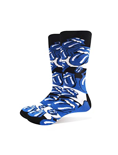 The Rolling Stones Socks Blue Tongues Official Unisex Blue UK Size 7-11 One Size