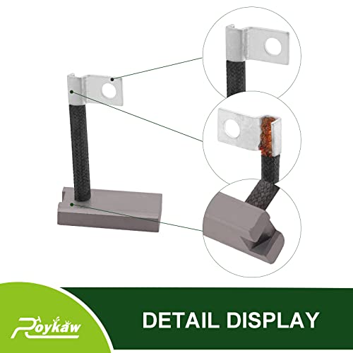 Roykaw Golf Cart Starter Generator Brushes Set Motor Brushes For Ezgo Gas (1978-Up), Club Car Gas (1984-Up), Yamaha Gas (G1-G29), Replaces Oem # 26658G01, 30443-77, Jf2-81111-00-00 #TOP1