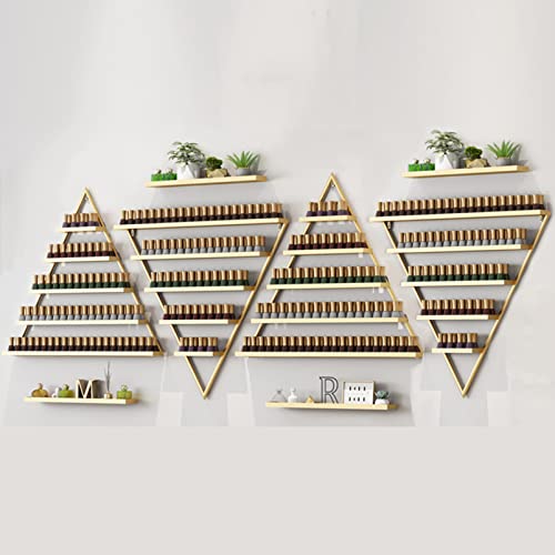 Support mural pour vernis en métal forgé, présentoir chic de parfums et étagère de rangement