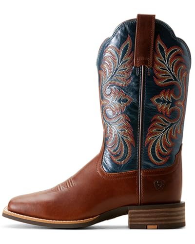 ARIAT ARIAT Women's Gillette Western Boot, Vintage Caramel/Endless Sea, 6.5