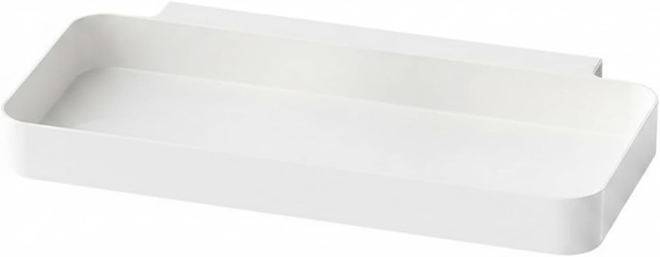 Clip-On Drawer Side Organizer, Vertical Storage Caddy for Kitchen & Office Drawers, Space-Saving PP Plastic Bin