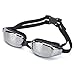 MIGAGA Unisex Anti Fog UV Protect Swim Goggle with Nose Clip and Earplugs, Black