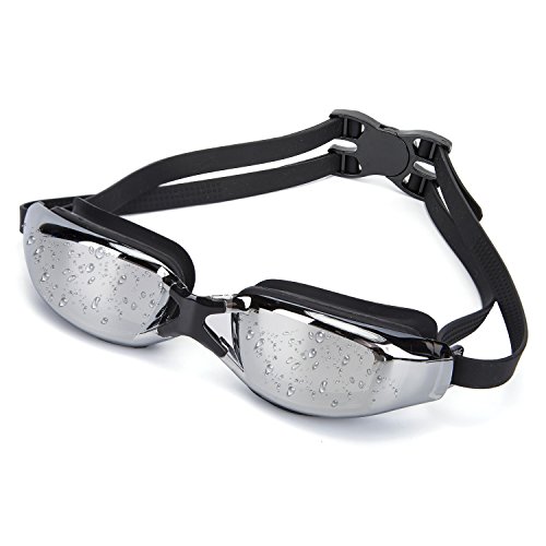 MIGAGA Swim Goggles, Triathlon Glasses,Anti Fog Cool Design Clear