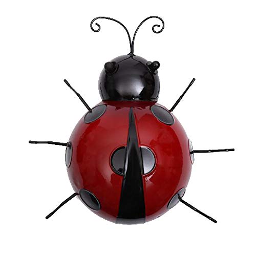 Realistic Ladybird Wall Sculpture Ladybug Figurine Lawn Decoation Photo Prop | Statues & Lawn Ornaments | Garden Déco | Yard, Garden & Outdoor Living-image-7