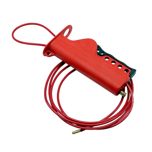 Boviisky Bloqueio de cabo de identificação de bloqueio, 1 pacote de trava de cabo ajustável, cabo de