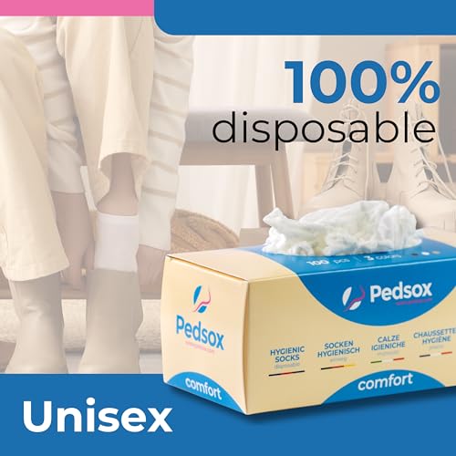 100pcs Disposable Hygienic Try On Socks, Comfort Line, Unisex, One Size4