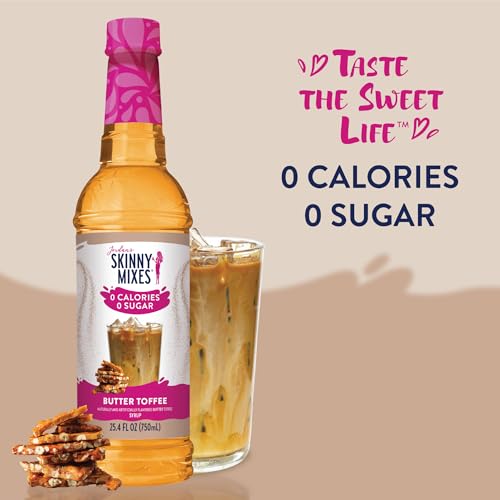 Jordans Skinny Traditional Sugar Free Syrups 750 ml 2 Bottles (Butter Toffee (English Toffee))