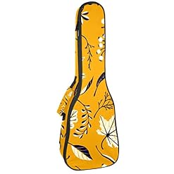 Housse pour ukulélé – Feuilles d’automne – Housse pour ukulélé soprano ténor – 58,4 cm – 10 mm d’épaisseur – Rembourrée… - Les Beatles, Paul McCartney, John Lennon, RIngo Starr, George Harrison