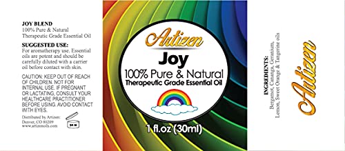 Artizen Joy Blend Essential Oil (100% Pure & Natural - Undiluted) Therapeutic Grade - Huge 1oz Bottle - Perfect for Aromatherapy, Relaxation, Skin Therapy & More - Aromatherapy Essential Oil