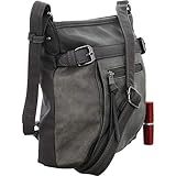 TOM TAILOR Juna Damen Umhängetasche Crossbody Bag Klein Grau