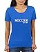 KaterLikoli Soccer Mom - Camiseta para mujer azul real M
