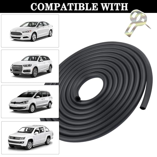 Universal Car Fuel Line Repair Kit with 1/4\" Fuel Hose & 2/5\" Hose Clamp,9.85Ft Rubber Gas Line Hose,Fits Car,Tractor,Scooter,Motorcycle,Go Kart