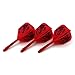 CUESOUL Dart Flights Red with Pattern Design