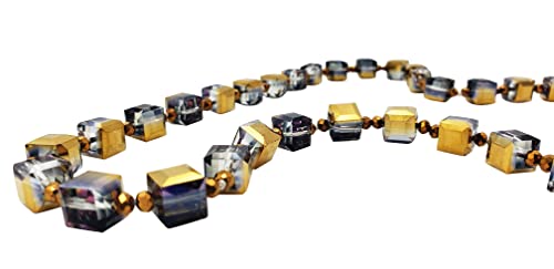 Rosemarie & Jubalee Gold AB Glass Crystal Necklace #TOP6