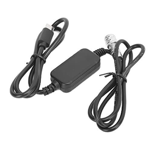 Cabo de alimentação para filmadora, luva reforçada com pino banhado a ouro USB PD para cabo BMPCC Fi