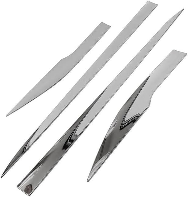 Car Accessories Compatible with Toyota Crown 2023 2024 2025 2026 Exterior Body Side Door Molding Guard Cover Trim ABS 4PCS(Glossy Chrome Style)