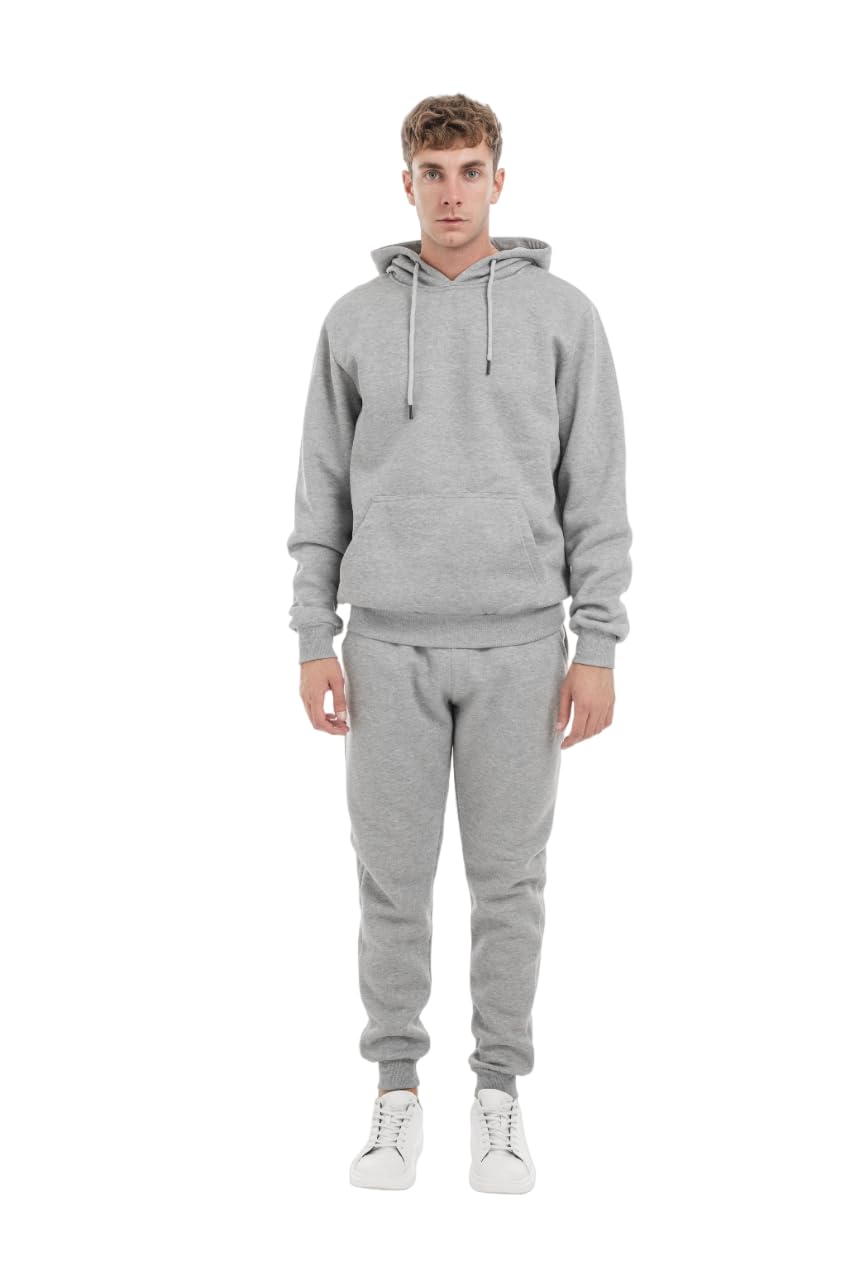 TONY BACKER Tuta Uomo In Cotone Sportiva Con Chiusura Zip Completo Tuta In Casa