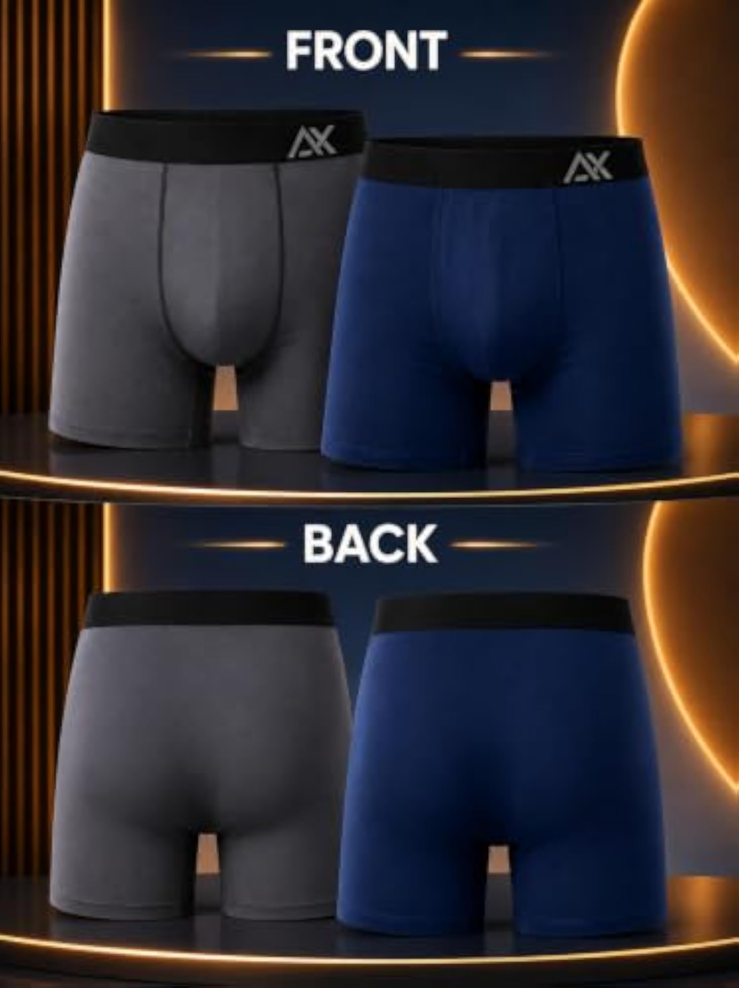 Cotton Boxer Briefs Pack of 2 for Men