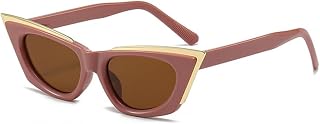 LVTFCO Cat Eye Women Sunglasses Fashion Shades UV400 Trending Men Yellow Sun Glasses