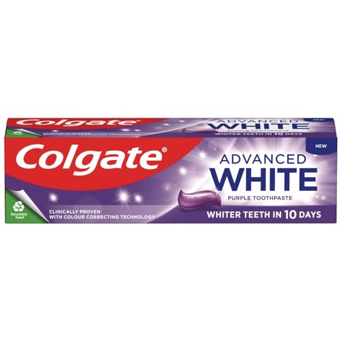 Colgate Advanced White Purple Teeth Whitening Toothpaste 75ml