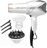 Secadora de Pelo Iónica Infrarroja REVLON con Difusor y Concentrador, Blanco | 2 Ajustes de Velocidad, Tecnología de Turmalina para Control del Frizz, Potencia de 1875 Vatios para Secado Rápido, Adecuada para Todo Tipo de Cabello 2